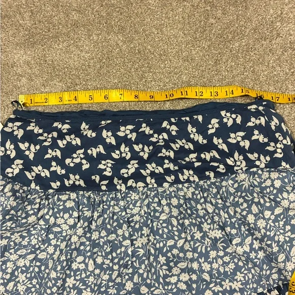 Lauren Ralph Lauren Size 12 Boho | Patchwork Floral Voile Tiered Skirt NWT $195 - Picture 9 of 9